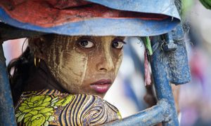 Una giovane Rohingya