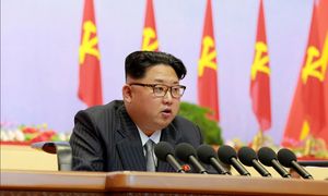 Kim Jong-Un al congresso del partito dei lavoratori