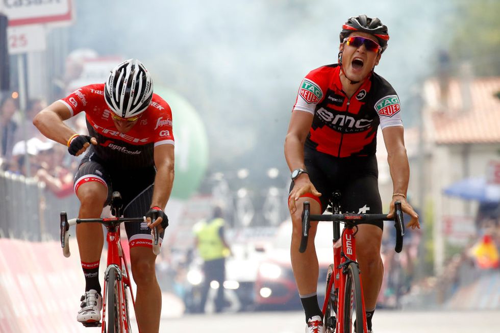 Giro d'Italia 2017, 6a tappa: vittoria per Dillier, Jungels resta rosa