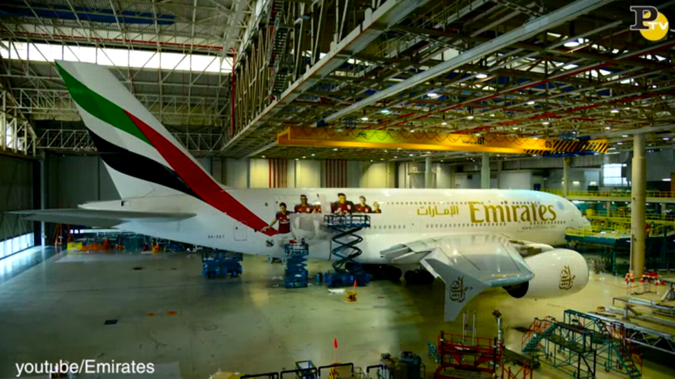 aereo emirates marchio milan