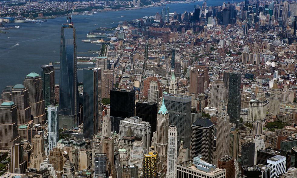 aerial photograph Lower Manhattan, New York City
