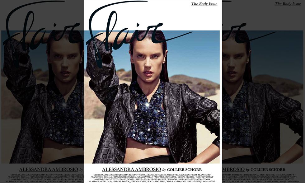 Alessandra Ambrosio è la protagonista della copertina del nuovo numero di Flair
