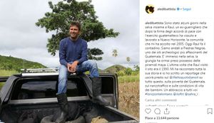 Alessandro Di Battista in una foto condivisa su Instagram dal Nicaragua