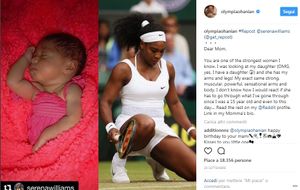 Alexis Olympia Ohanian Jr., figlia di Serena Williams e Alexis Ohanian. A meno di un mese di vita ha già oltre 80.000 follower