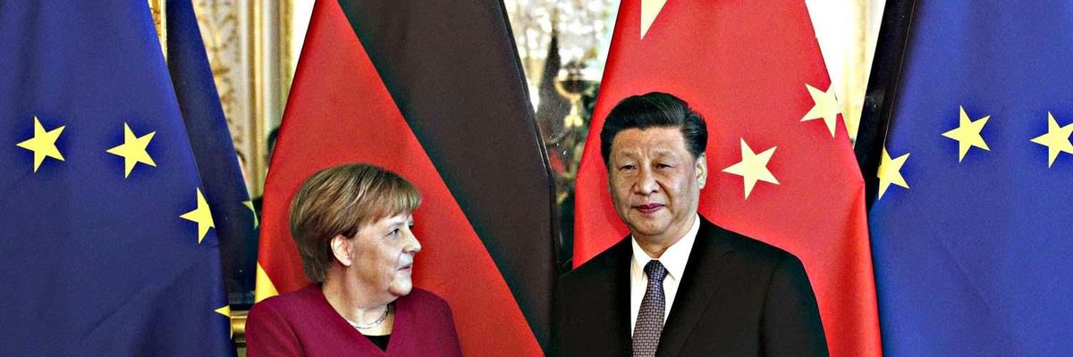 ​Angela Merkel con Xi Jinping
