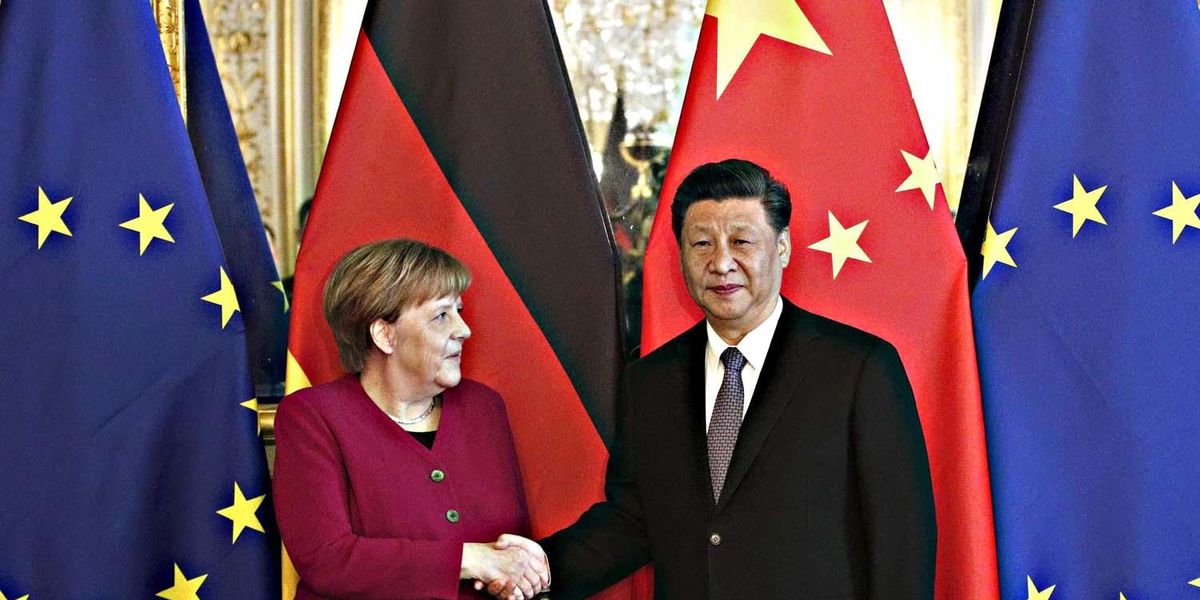 ​Angela Merkel con Xi Jinping