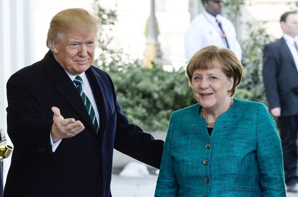 Angela Merkel e Donald Trump