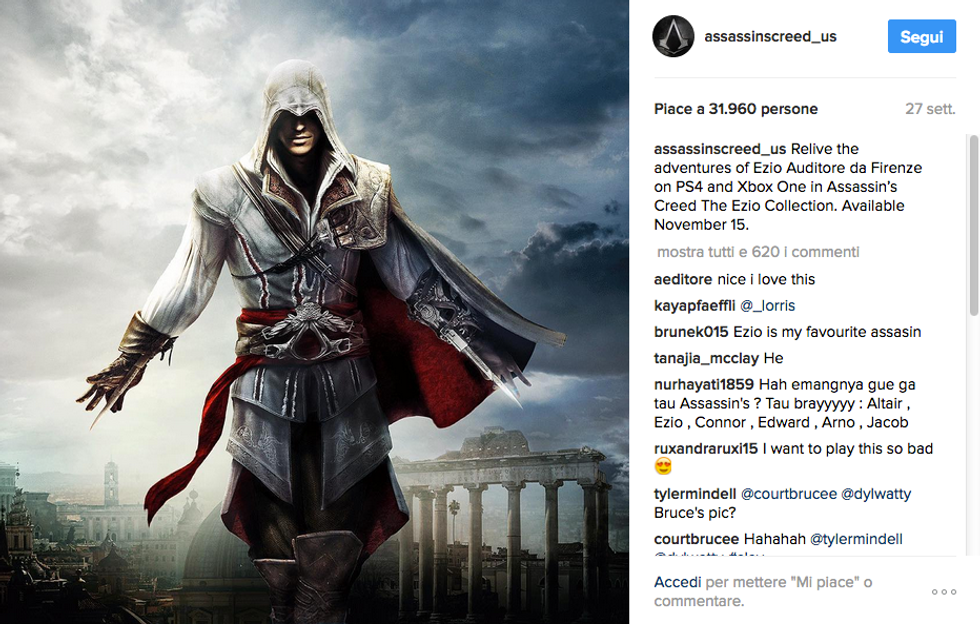 Assassin's Creed, in arrivo la serie tv