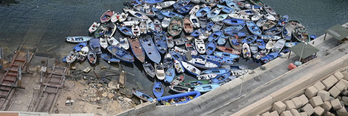  barche  gommoni migranti sbarchi Lampedusa