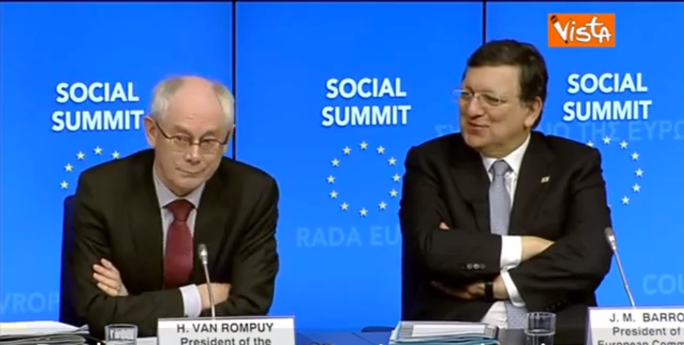 Barroso e Van Rompuy ridono di noi. Ma chi sono?