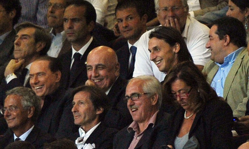 Berlusconi-Galliani-Ibrahimovic-Raiola