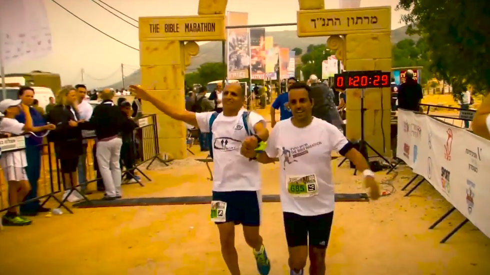Bible marathon running video