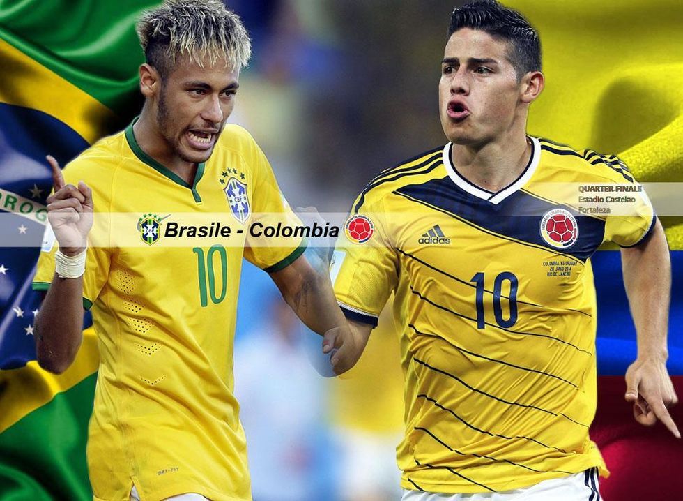 Brasile-Colombia è Neymar-James: fenomeni contro