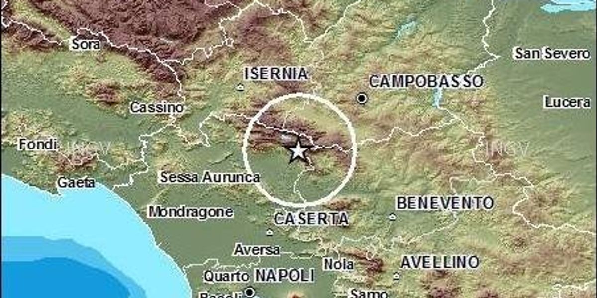 Campania, scossa di terremoto di magnitudo 3.6 tra Salerno e Irpinia