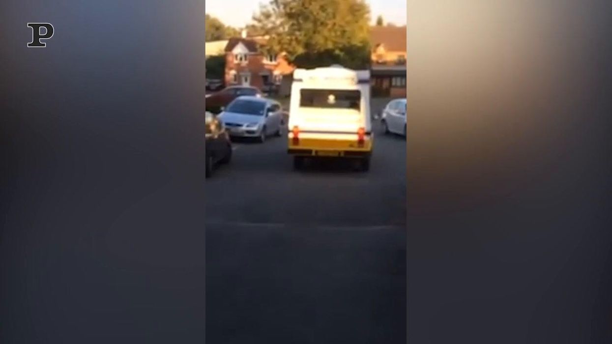 Cane impazzisce di gioia alla vista del furgoncino dei gelati | video