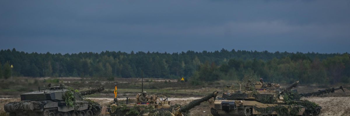 carri armati abrams e leopard guerra russia ucraina