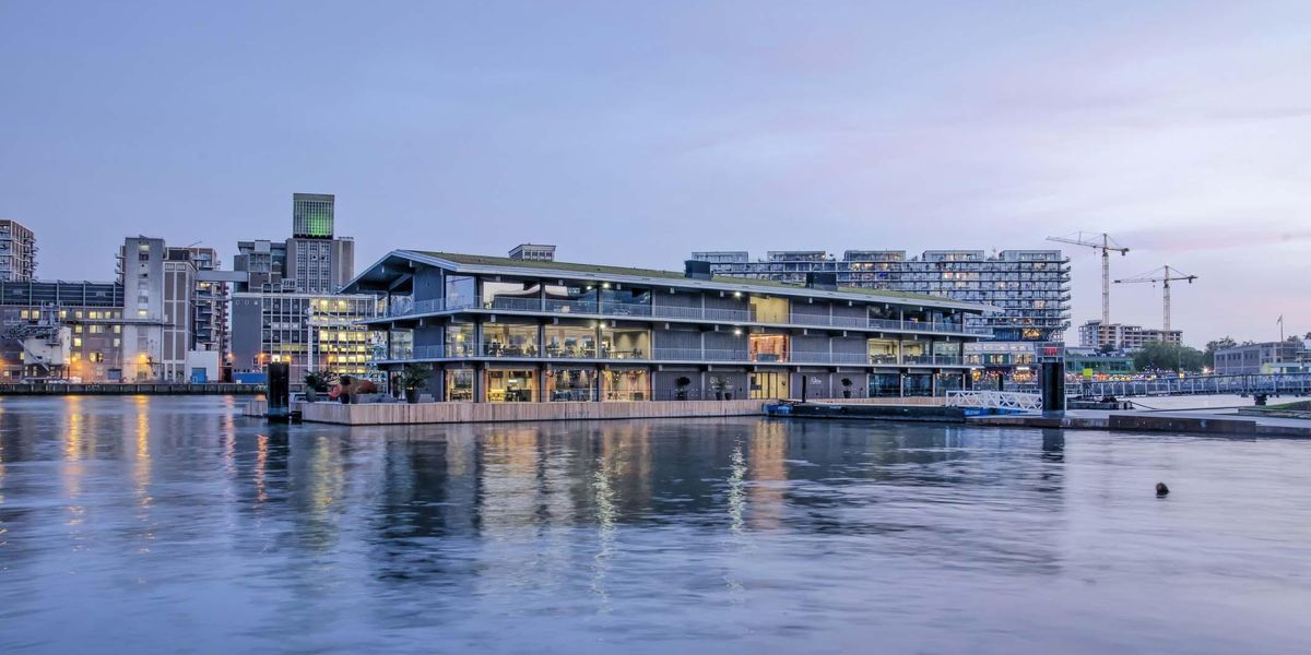 ​case pontili galleggianti porto Rijnhaven Rotterdam