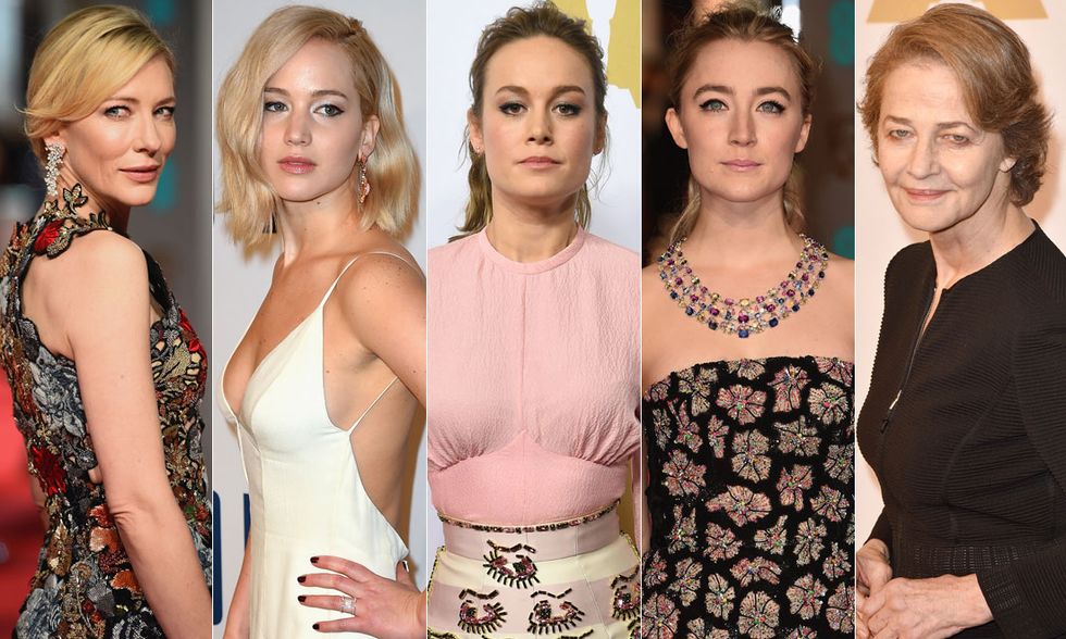 Cate Blanchett, Jennifer Lawrence, Brie Larson, Saoirse Ronan, Charlotte Rampling