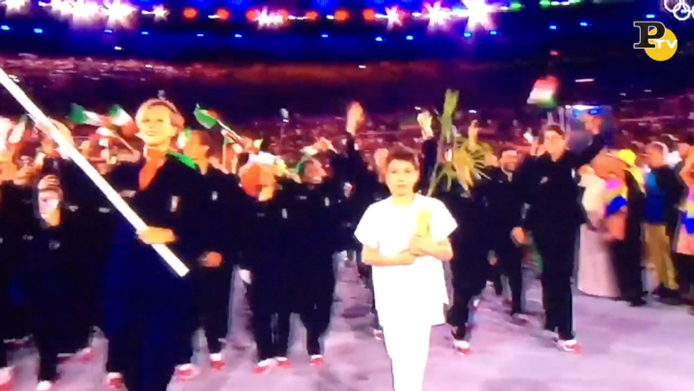 cerimonia apertura sfilata italia olimpiadi rio 2016 federica pellegrini