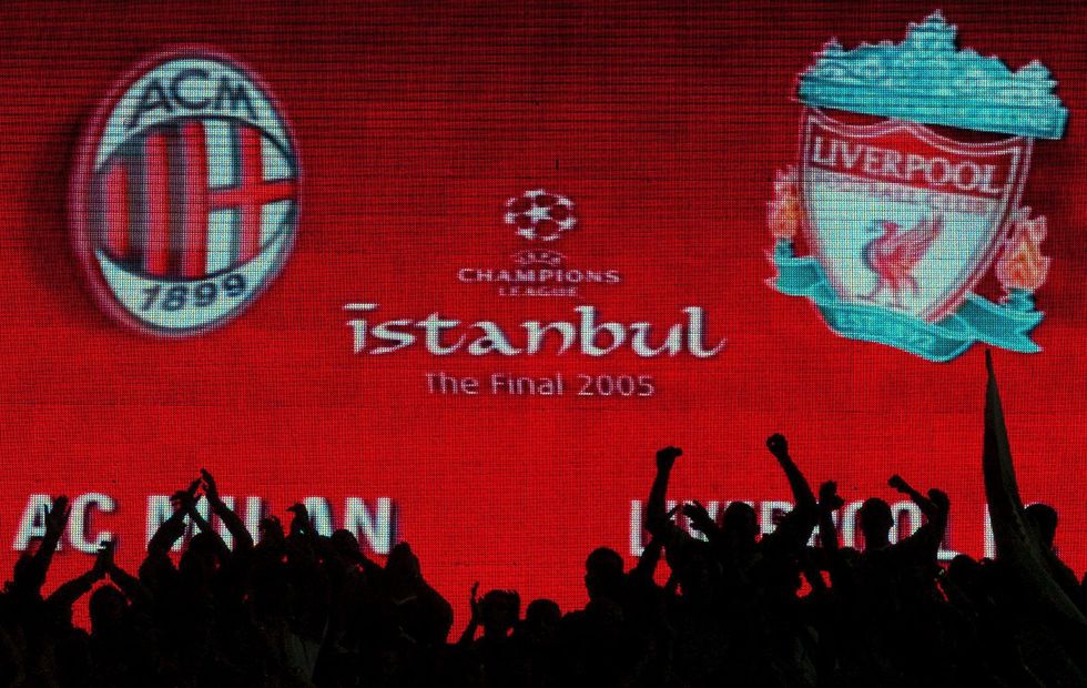 champions league grandi rimonte storia milan liverpool istanbul