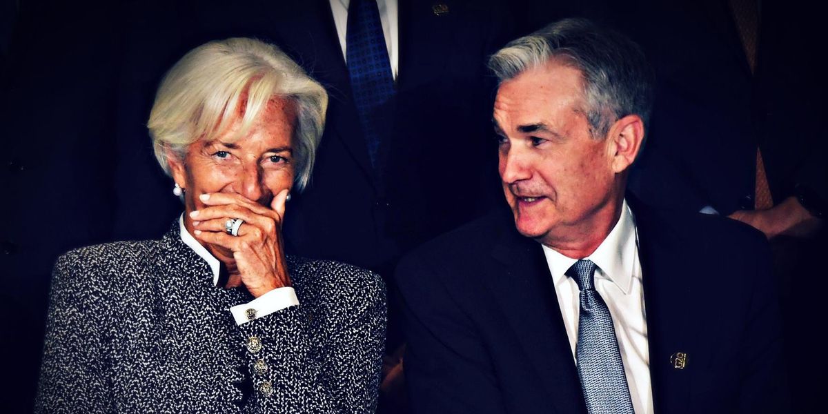 Christine Lagarde, Bce; Jerome Powell, Federal Reserve