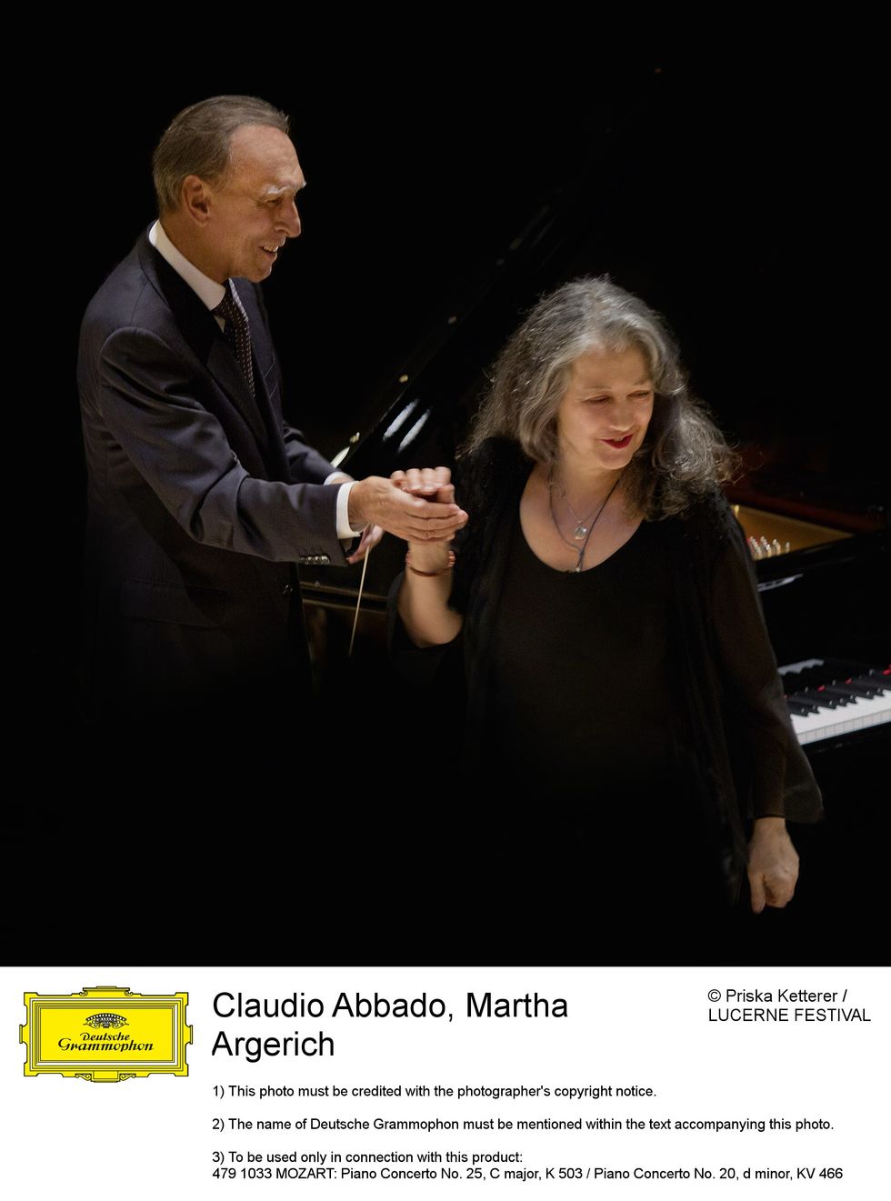 Claudio Abbado: esce il 4 febbraio la sua ultima incisione (con Martha Argerich)