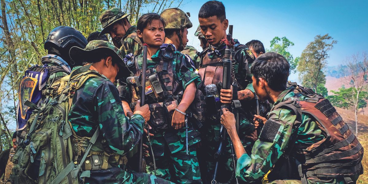 ​Combattenti Karen in Myanmar