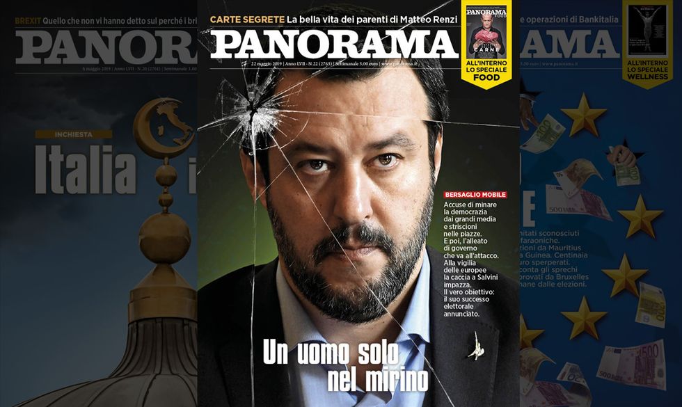 copertina PAnorama Salvini mirino Elezioni Europee 2019