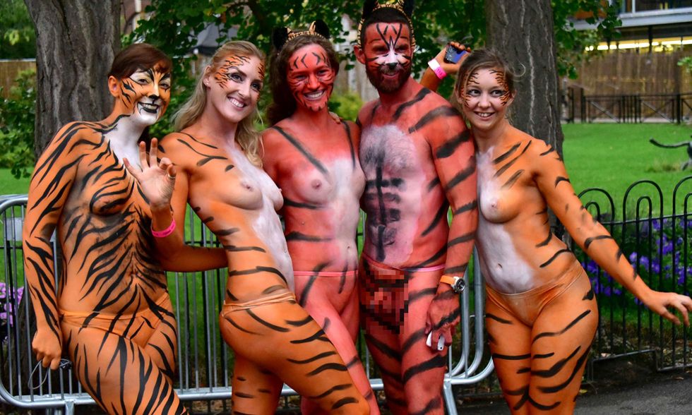 Corsa nuda per le tigri, Londra