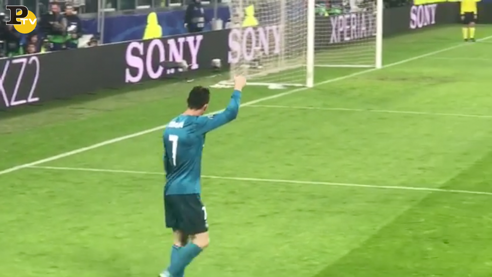 Cristiano Ronaldo applausi tifosi Juventus Stadium video