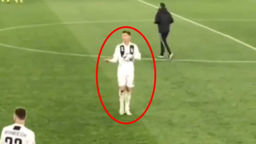 Cristiano-Ronaldo-gesto-paura-Juventus-Ajax