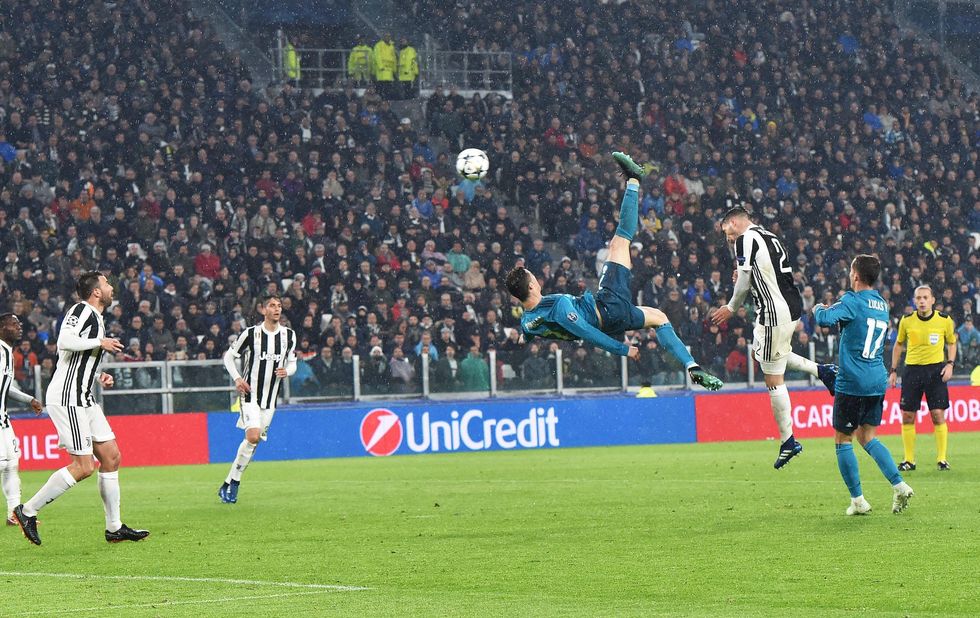 Cristiano Ronaldo gol rovesciata Juventus-Real Madrid