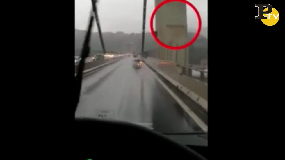 Crollo Ponte Morandi. Nuovo video girato 7 minuti prima del disastro video