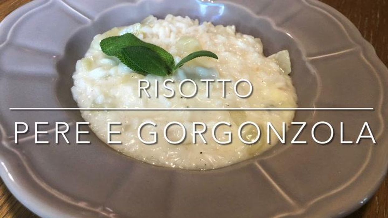 Cuciniamo insieme: risotto pere e gorgonzola
