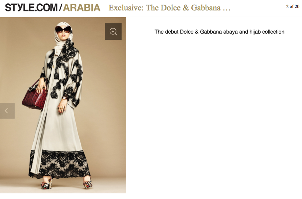 Dolce & Gabbana abaya line