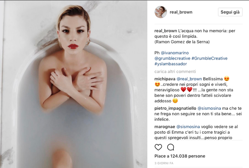 Emma Marrone nuda pubblicità