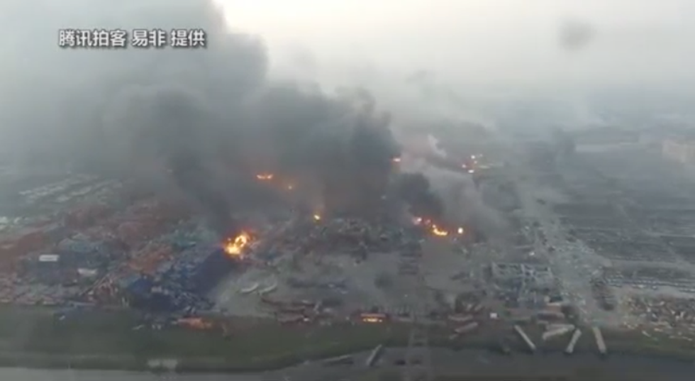 esplosione Tianjin drone cina