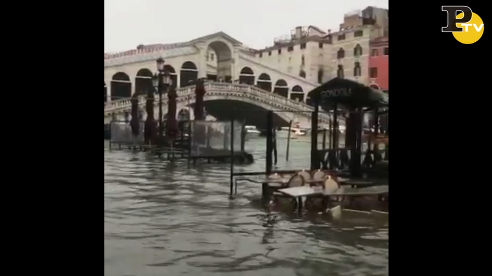 Evacuata San Marco a Venezia video