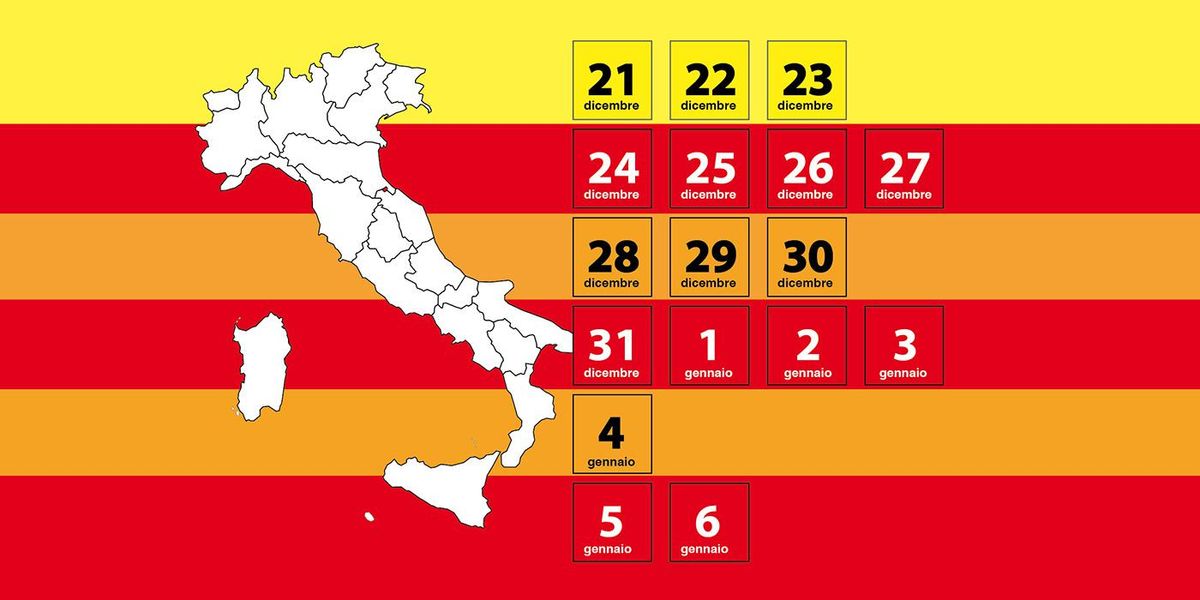 Regione per regione, l'Italia divisa in zona rossa, arancione, gialla - Panorama