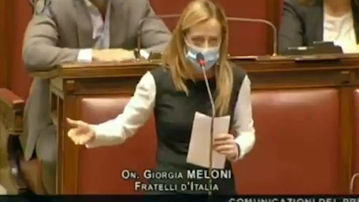 Giorgia Meloni: «Conte è come Barbapapà» | video