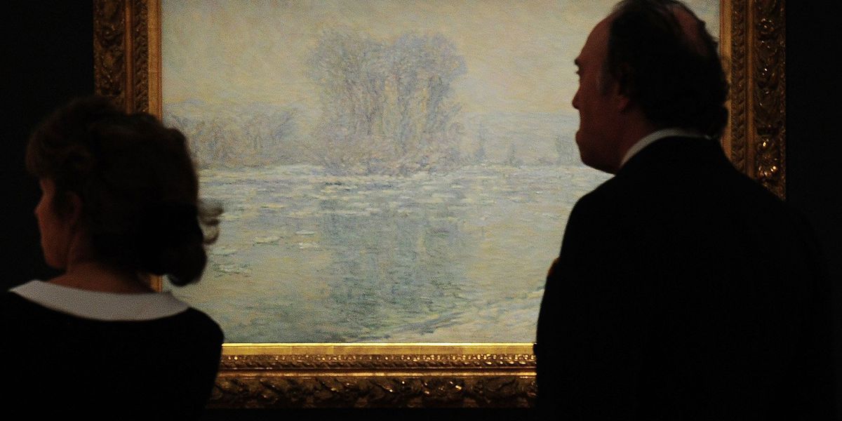«Glacons, effet blanc» di Claude Monet