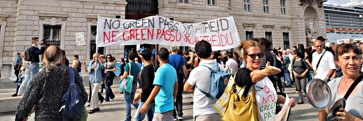  Green pass Trieste