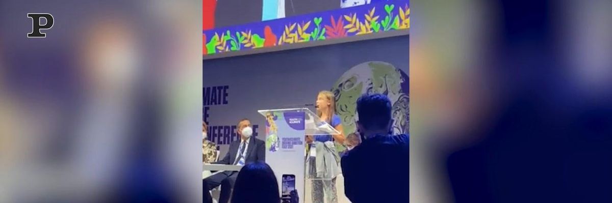 Greta Thunberg a Milano " Le politiche sul clima sono tutte un bla, bla, bla" | video