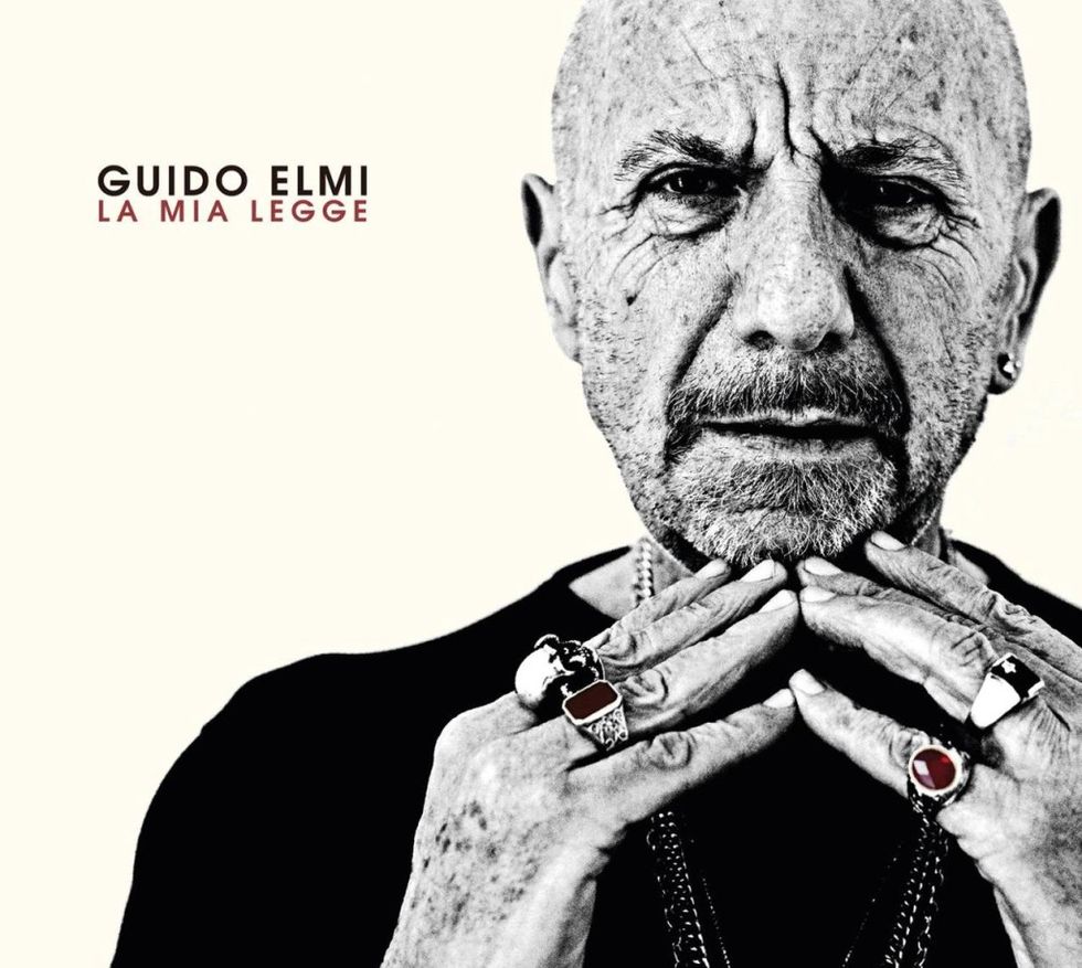 Guido Elmi nella copertina del suo unico album solista