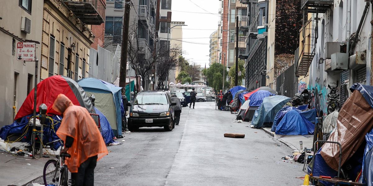 ​Homeless in una strada di San Francisco