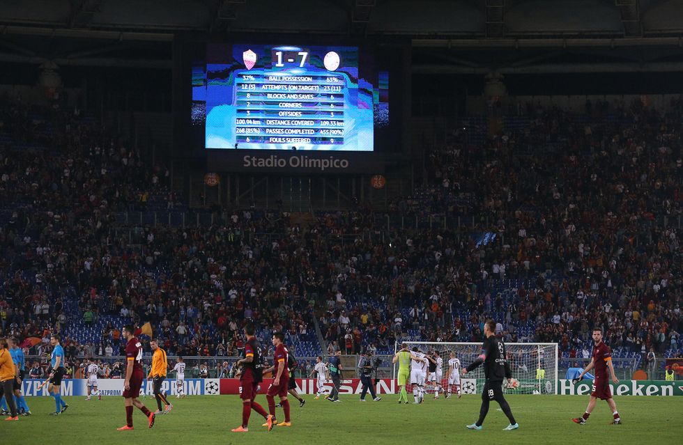 Roma, che umiliazione. Il Bayern passeggia sul calcio italiano