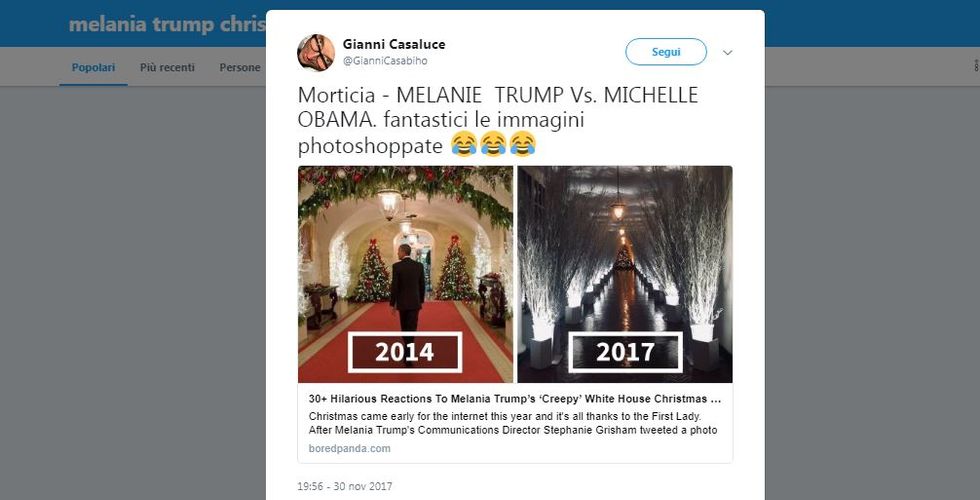 I migliori "meme" delle decorazioni natalizie alla Casa Bianca