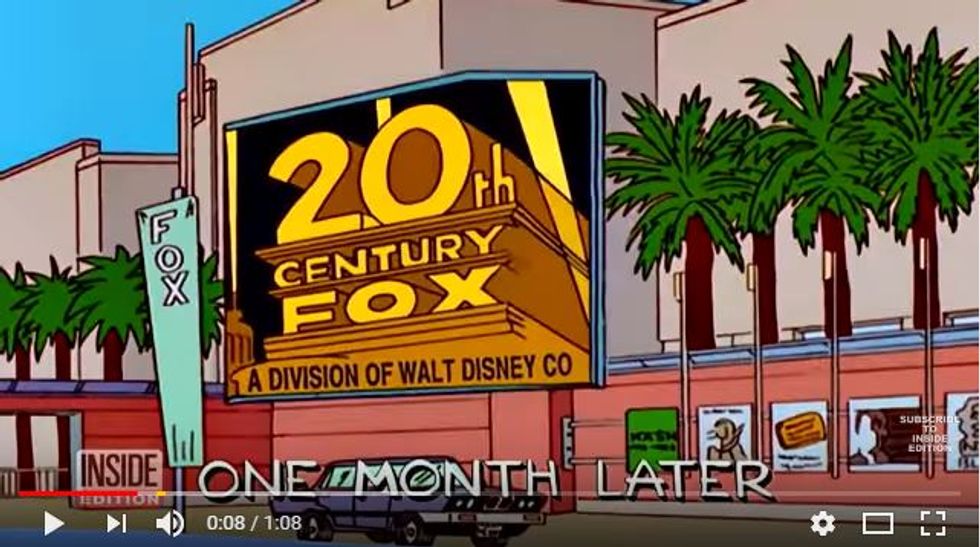 I Simpsons avevano "predetto" la fusione tra Fox e Disney