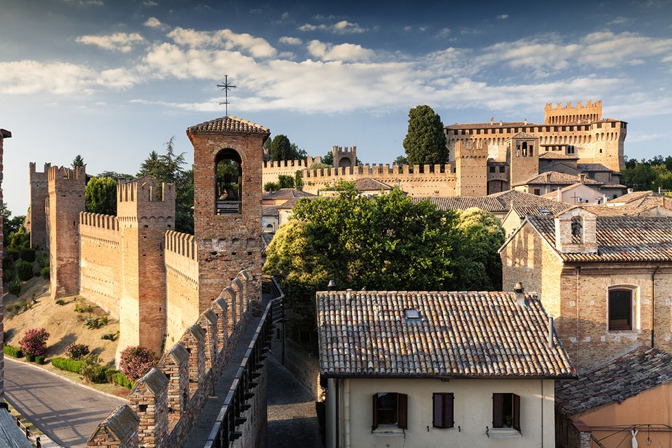 Il castello di Gradara in provincia di Pesaro e Urbino