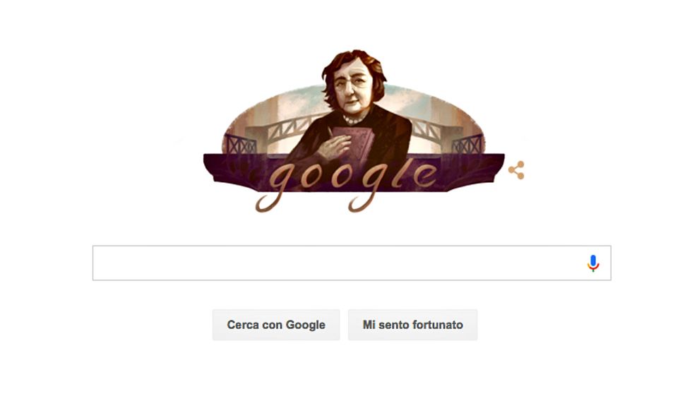 Alda Merini, un Google doodle per la poetessa di Milano
